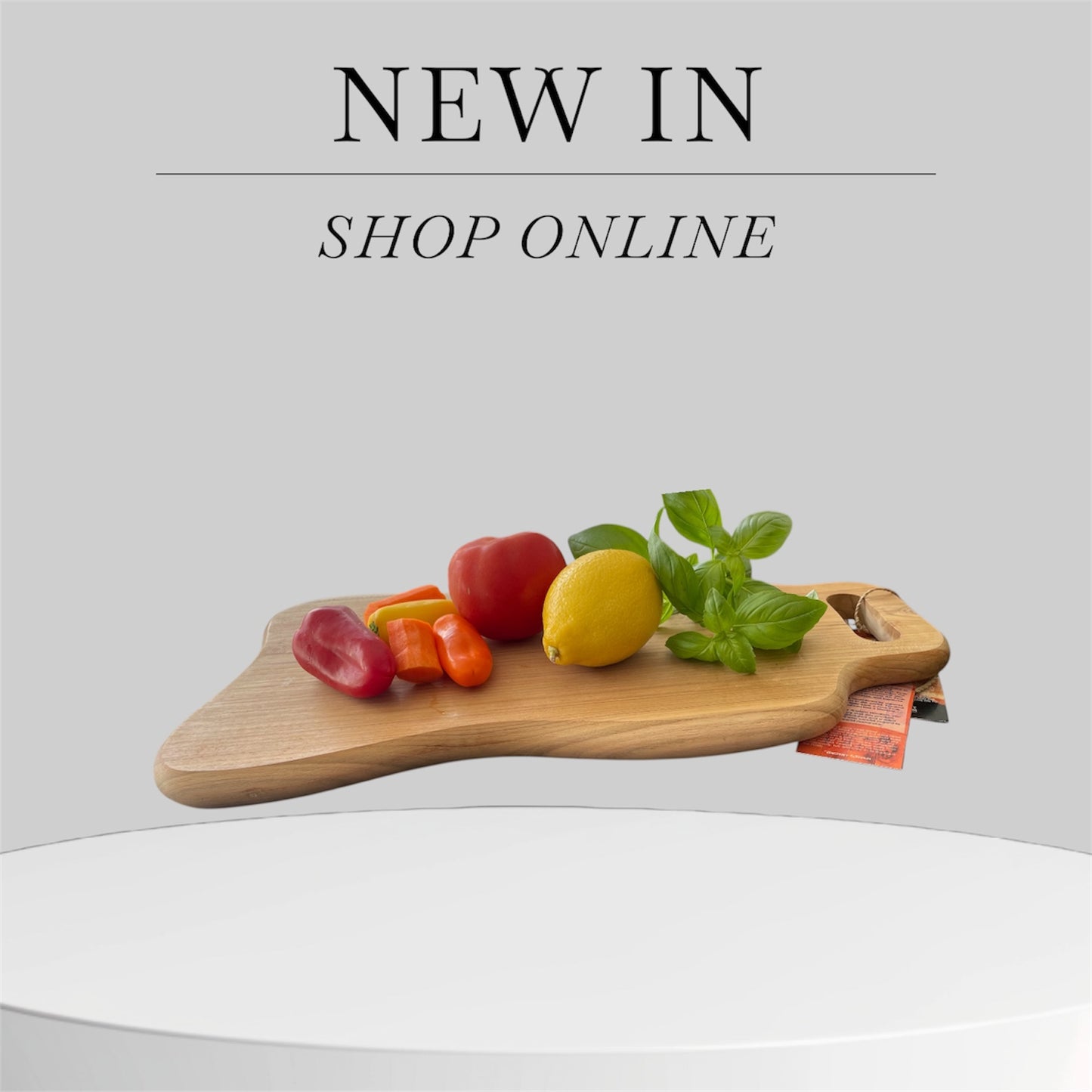 Teakhouten snijplank - 50 cm