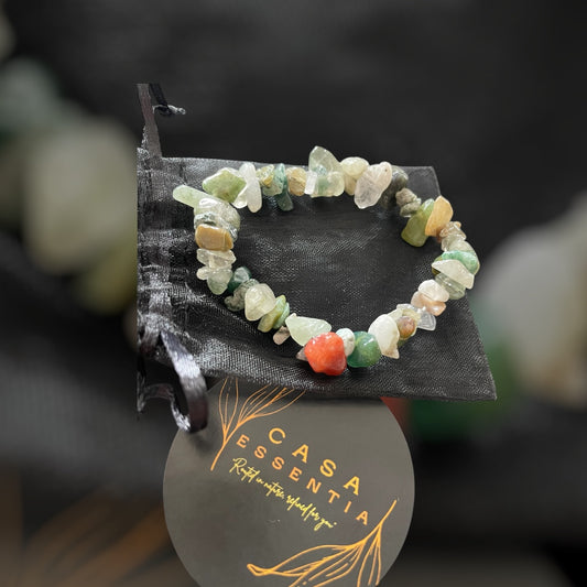Armband van geslepen edelstenen – Mos Agaat